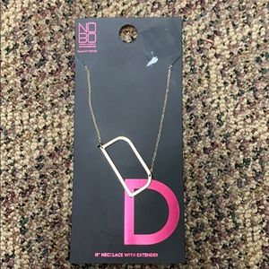 D gold necklace